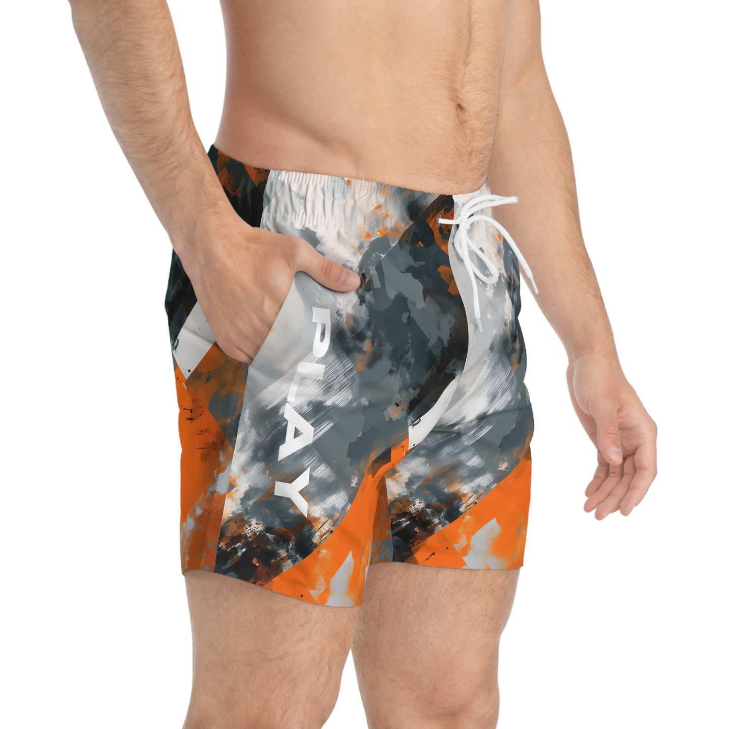 PLAY collection - Orange Cameo Swim Trunks