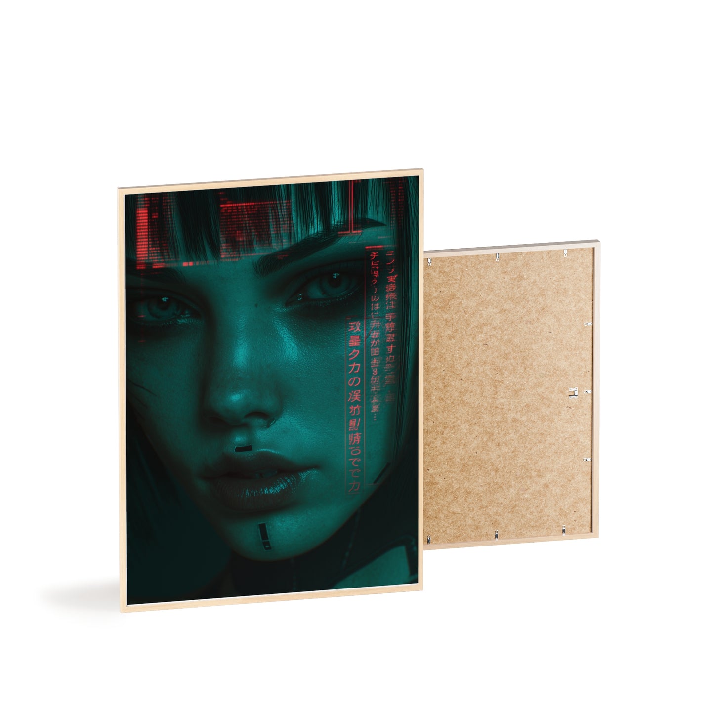 The VIBE collection - The Cyber Woman framed poster, for Home Decor, Gift Ideas, Wall Art, Inspirational Art, Office Decor, Prompt Perfect Design