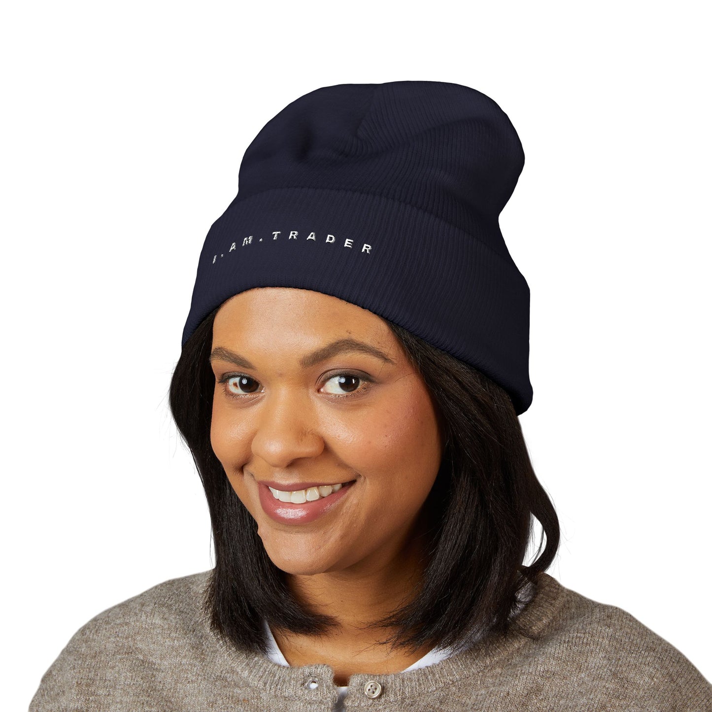 I.AM.TRADER - Classic Cuffed Embroided Beanie