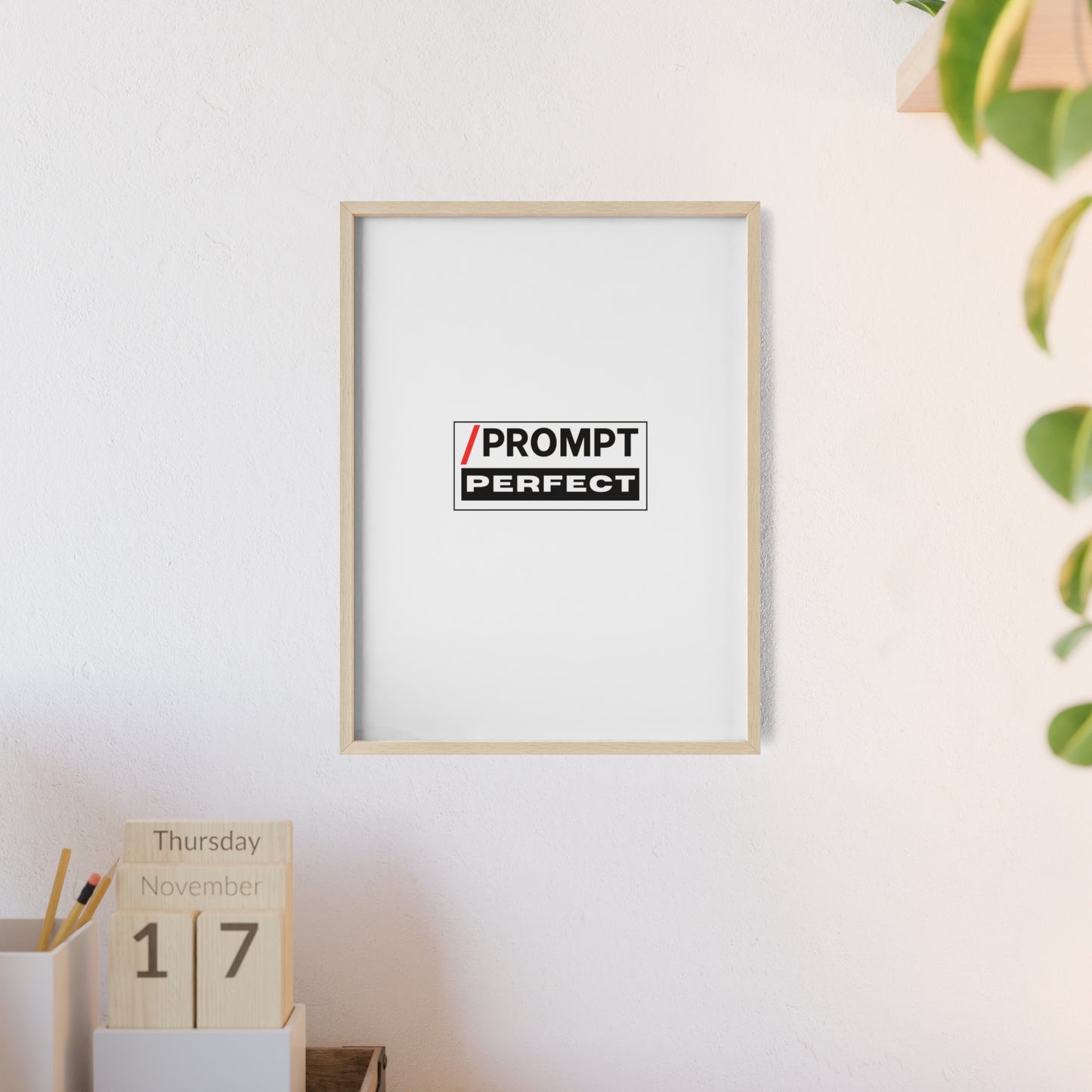 The PROMPT collection - PERFECT framed poster, for Home Decor, Gift Ideas, Wall Art, Inspirational Art, Office Decor, Prompt Perfect Design
