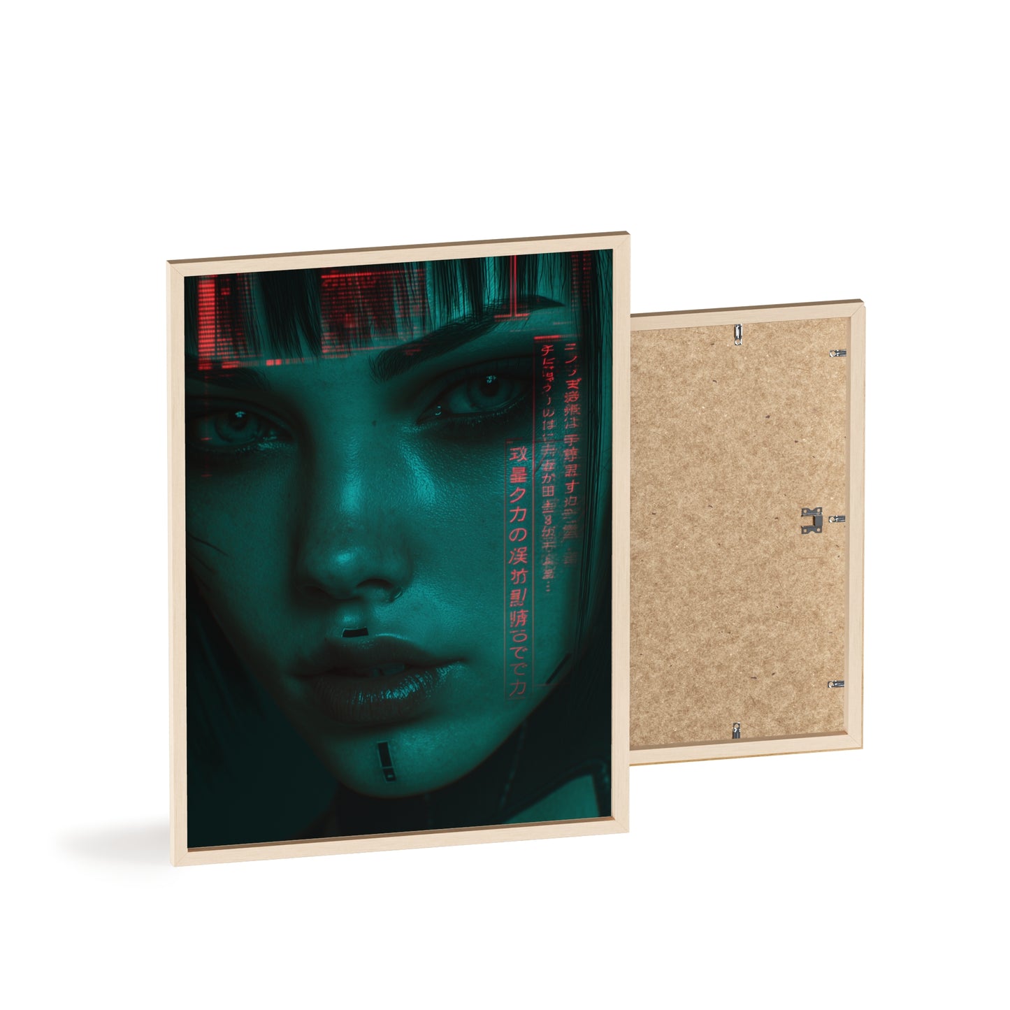 The VIBE collection - The Cyber Woman framed poster, for Home Decor, Gift Ideas, Wall Art, Inspirational Art, Office Decor, Prompt Perfect Design