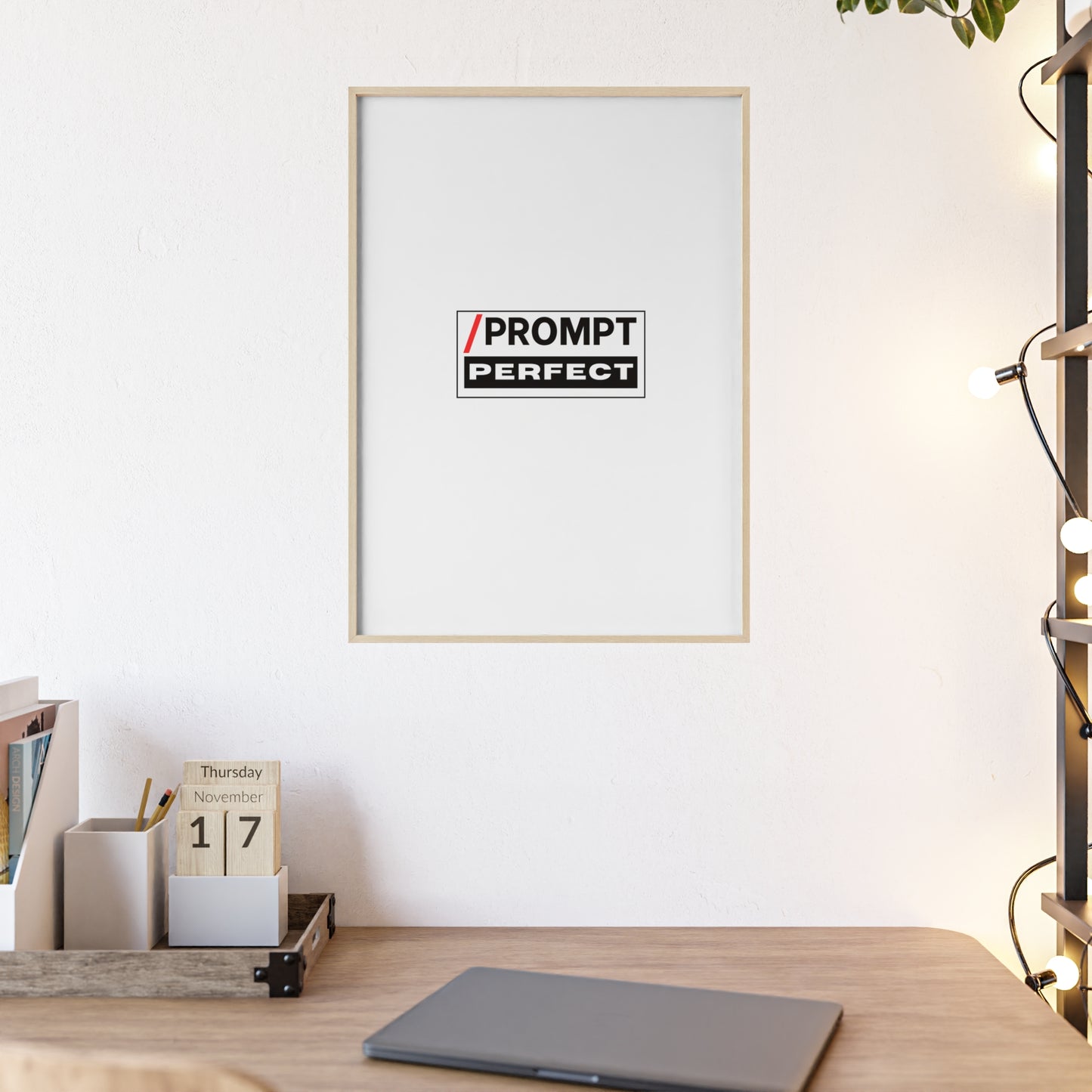The PROMPT collection - PERFECT framed poster, for Home Decor, Gift Ideas, Wall Art, Inspirational Art, Office Decor, Prompt Perfect Design