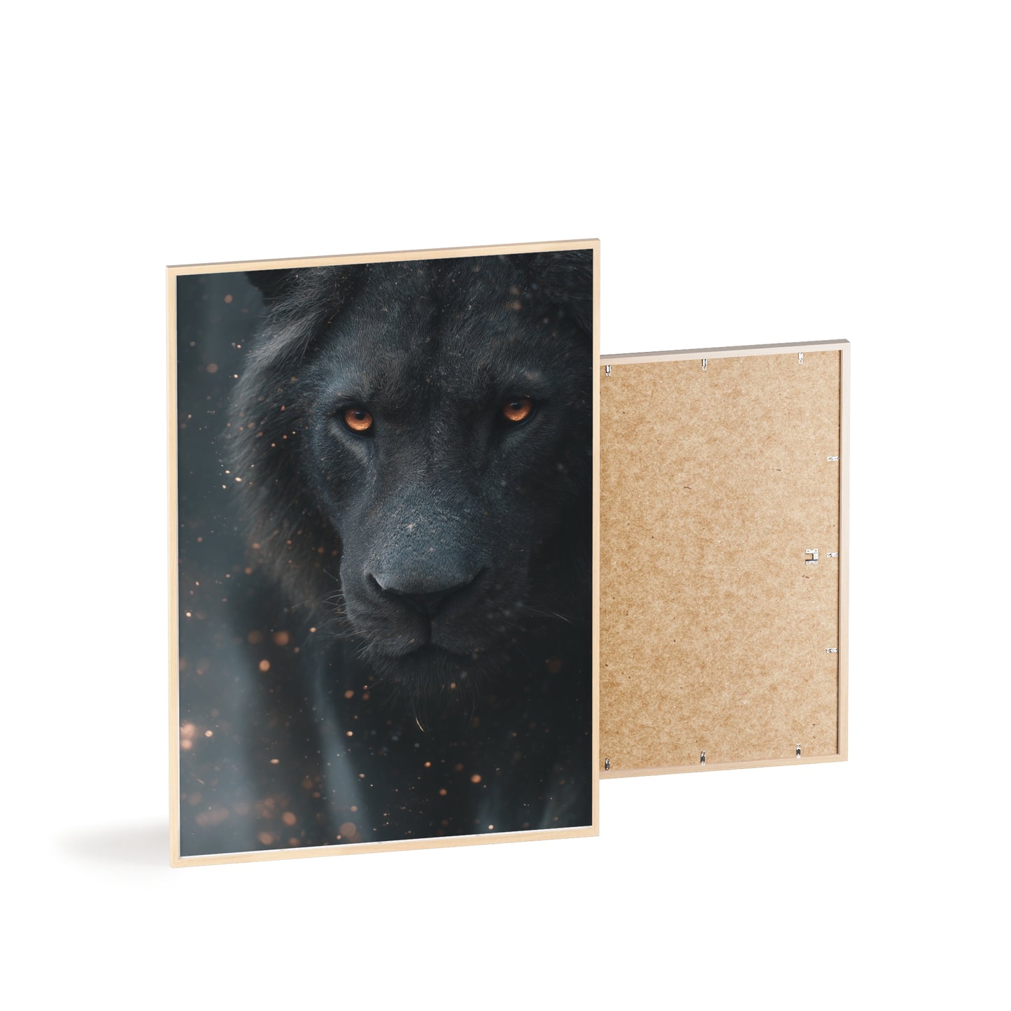 The VIBE collection - The Black Lion framed poster, for Home Decor, Gift Ideas, Wall Art, Inspirational Art, Office Decor, Prompt Perfect Design