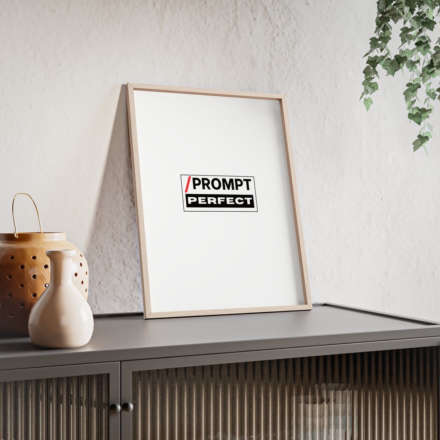 The PROMPT collection - PERFECT framed poster, for Home Decor, Gift Ideas, Wall Art, Inspirational Art, Office Decor, Prompt Perfect Design