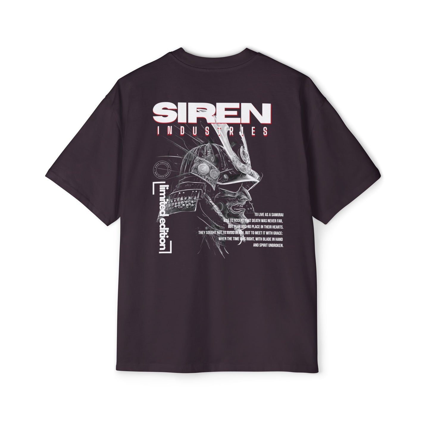 SIREN INDUSTRIES W25 - SAMURAI - LIMITED EDITION Heavy Oversized Tee