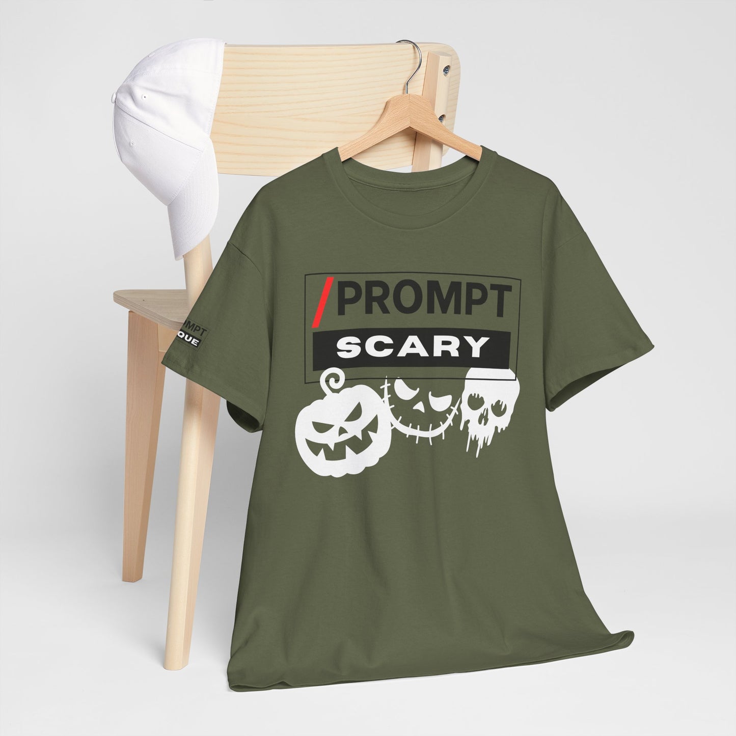 The PROMPT collection - SCARY T-shirt, Unique Halloween Prompt