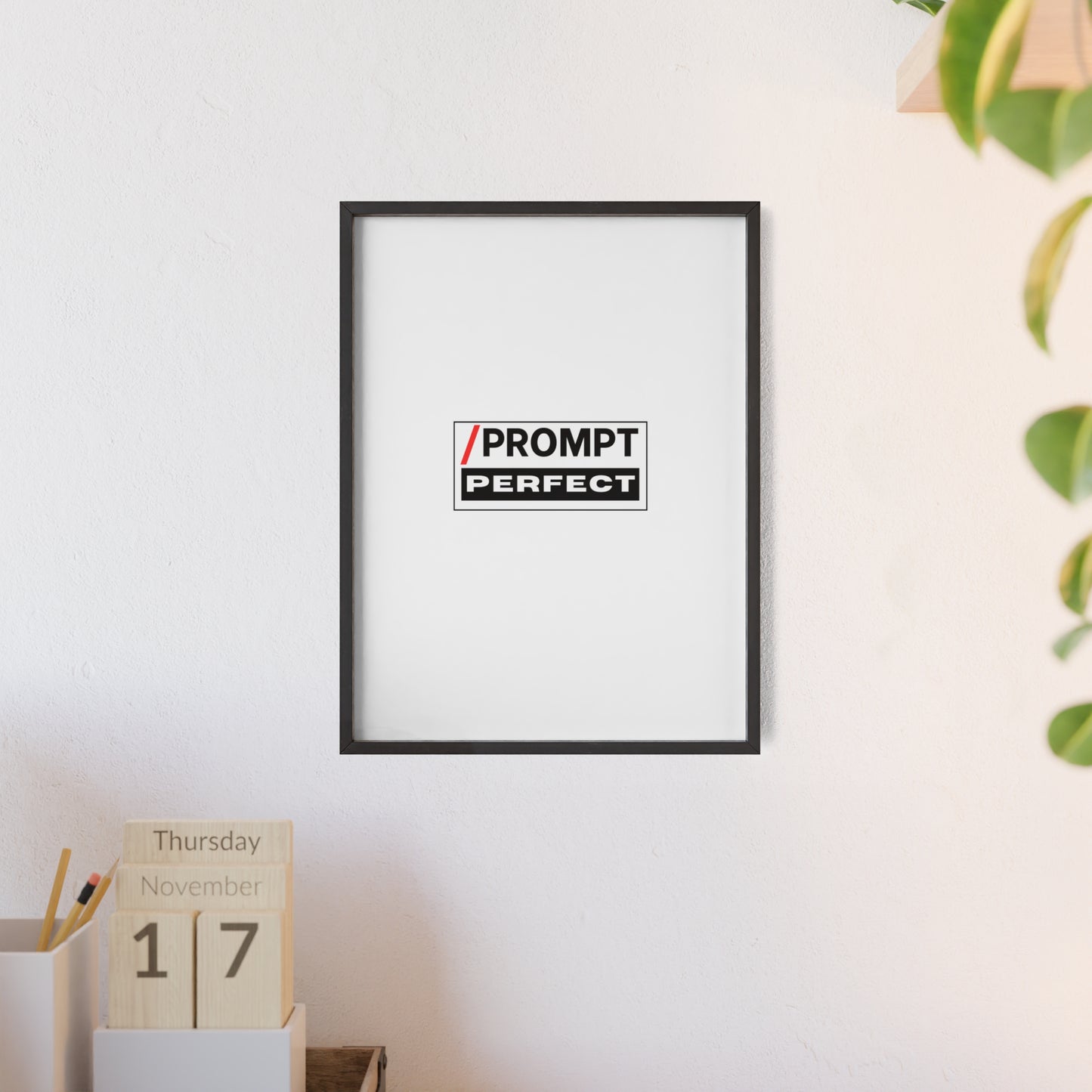 The PROMPT collection - PERFECT framed poster, for Home Decor, Gift Ideas, Wall Art, Inspirational Art, Office Decor, Prompt Perfect Design