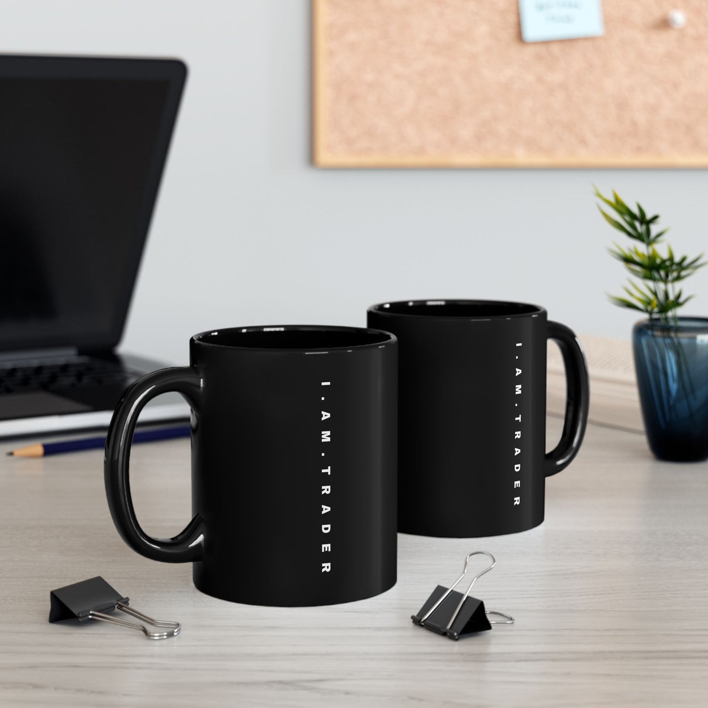 I.AM.TRADER - Black Mug