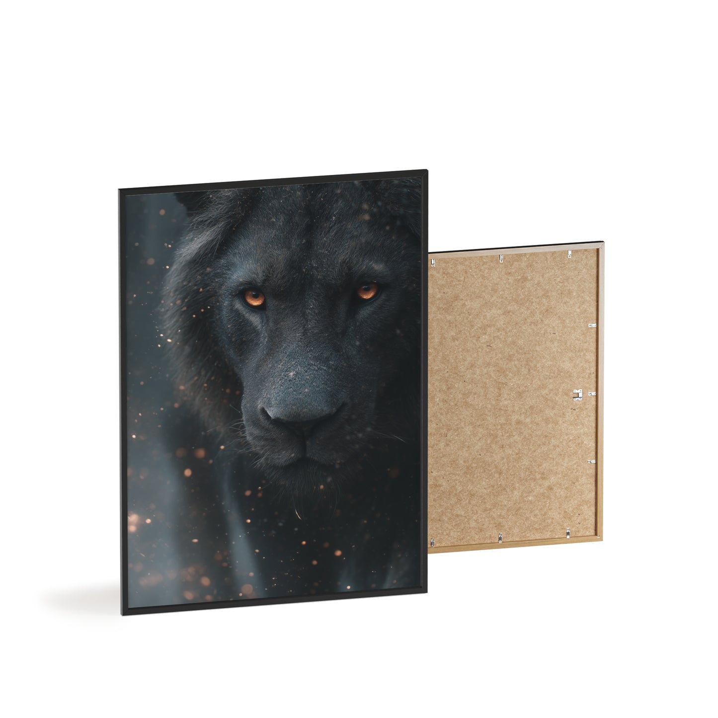 The VIBE collection - The Black Lion framed poster, for Home Decor, Gift Ideas, Wall Art, Inspirational Art, Office Decor, Prompt Perfect Design