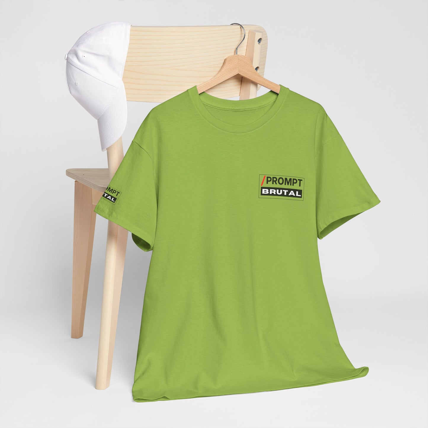 The PROMPT collection - BRUTAL T-shirt, Unique Prompt Unisex Heavy Cotton Tee, Graphic T-Shirt, Relaxed Fit Top, Casual Wear, Gift for Creatives, Everyday Style