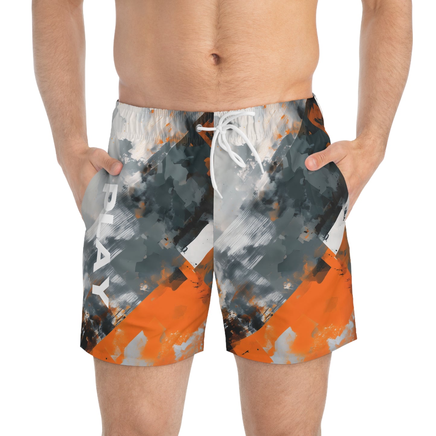PLAY collection - Orange Cameo Swim Trunks