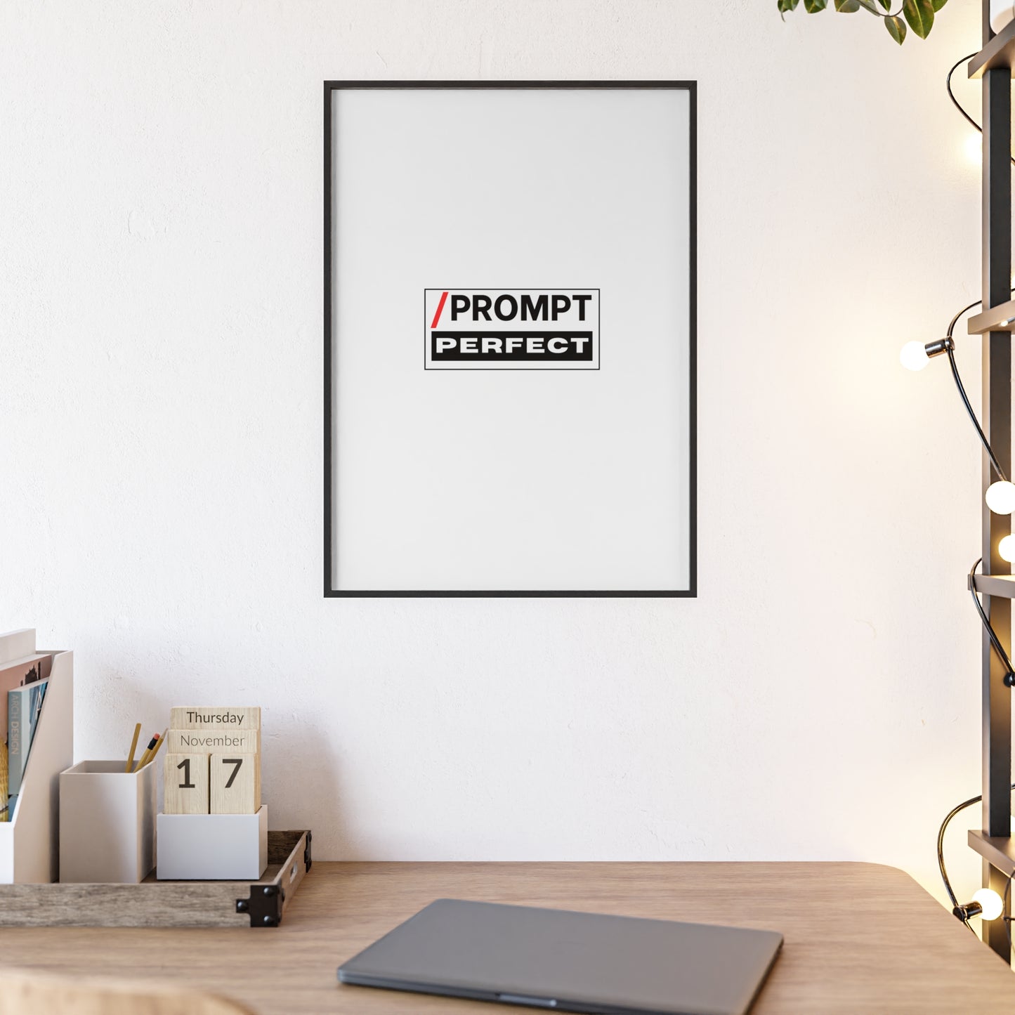 The PROMPT collection - PERFECT framed poster, for Home Decor, Gift Ideas, Wall Art, Inspirational Art, Office Decor, Prompt Perfect Design