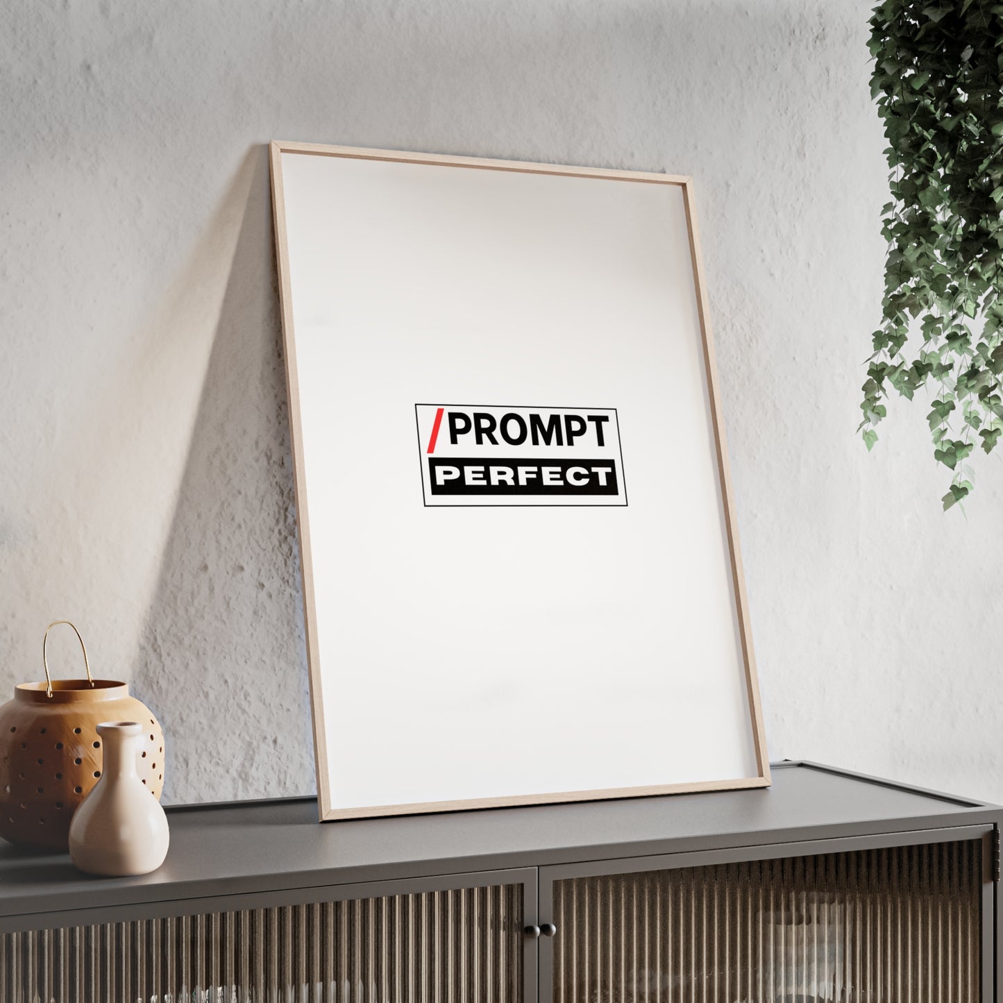 The PROMPT collection - PERFECT framed poster, for Home Decor, Gift Ideas, Wall Art, Inspirational Art, Office Decor, Prompt Perfect Design