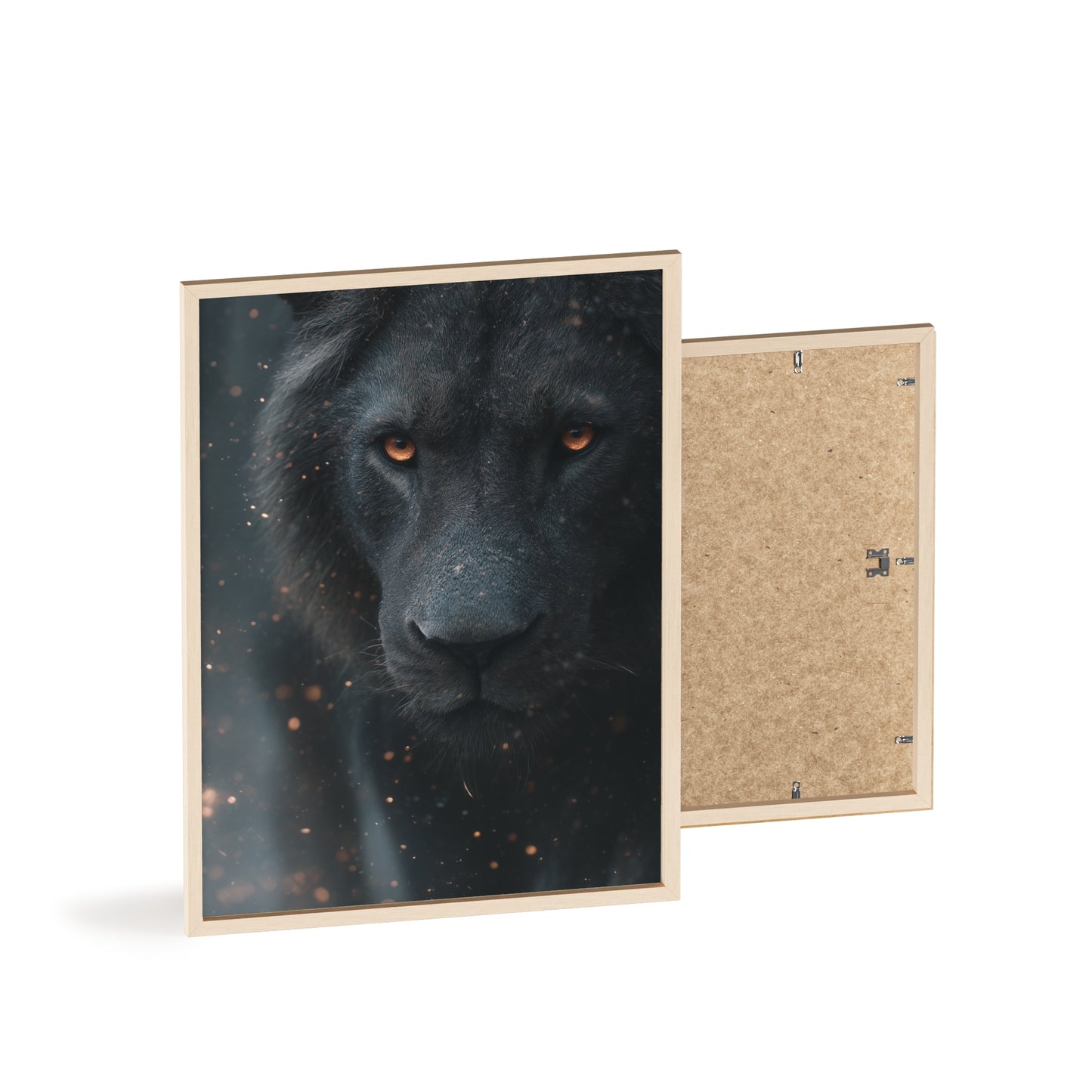 The VIBE collection - The Black Lion framed poster, for Home Decor, Gift Ideas, Wall Art, Inspirational Art, Office Decor, Prompt Perfect Design