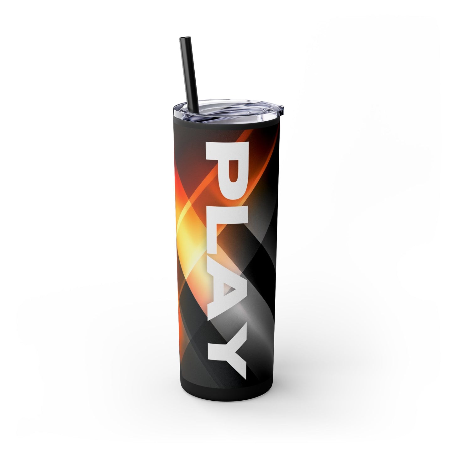 PLAY collection - Tumbler with Straw | 20oz Travel Mug, Motivational Drinkware, Stylish Gift for Gamers, Summer BBQs