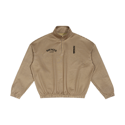CYBERIA - BOUNCER CARTEL - Unisex Plaid Quarter-Zip Sweatshirt
