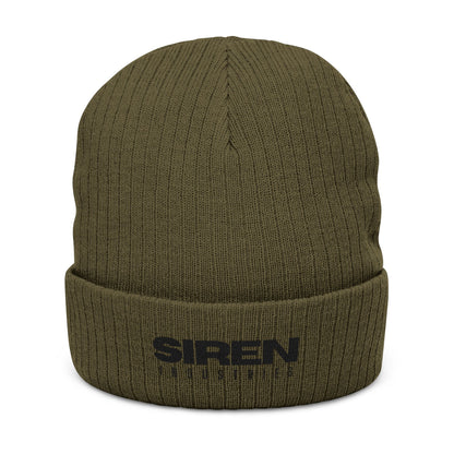 SIREN INDUSTRIES S26 - Embroidered Ribbed Beanie
