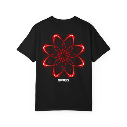 SIREN INDUSTRIES S26 - RED FLOWER — Premium Cotton T-shirt