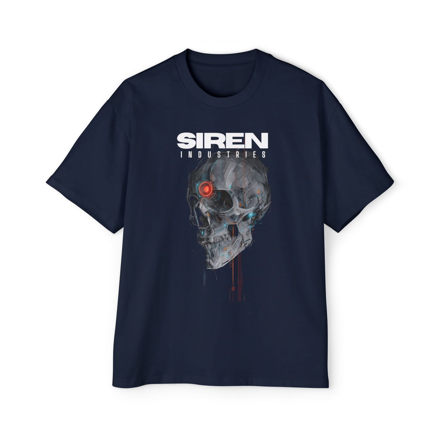 SIREN INDUSTRIES S26 - CYBERSKULL - Heavy Premium Oversized Tee T-shirt