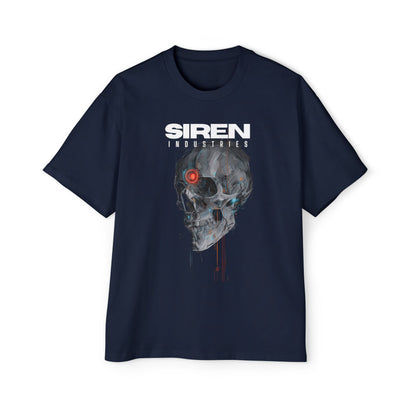 SIREN INDUSTRIES S26 - CYBERSKULL - Heavy Premium Oversized Tee T-shirt