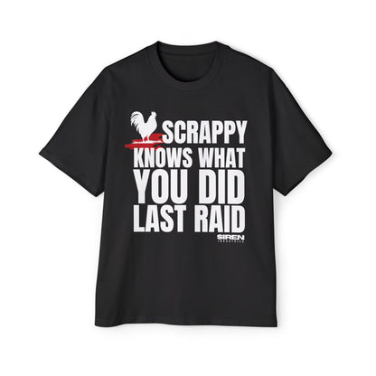 SIREN INDUSTRIES S26 - SCRAPPY KNOWS - Premium Heavy Oversized Tee