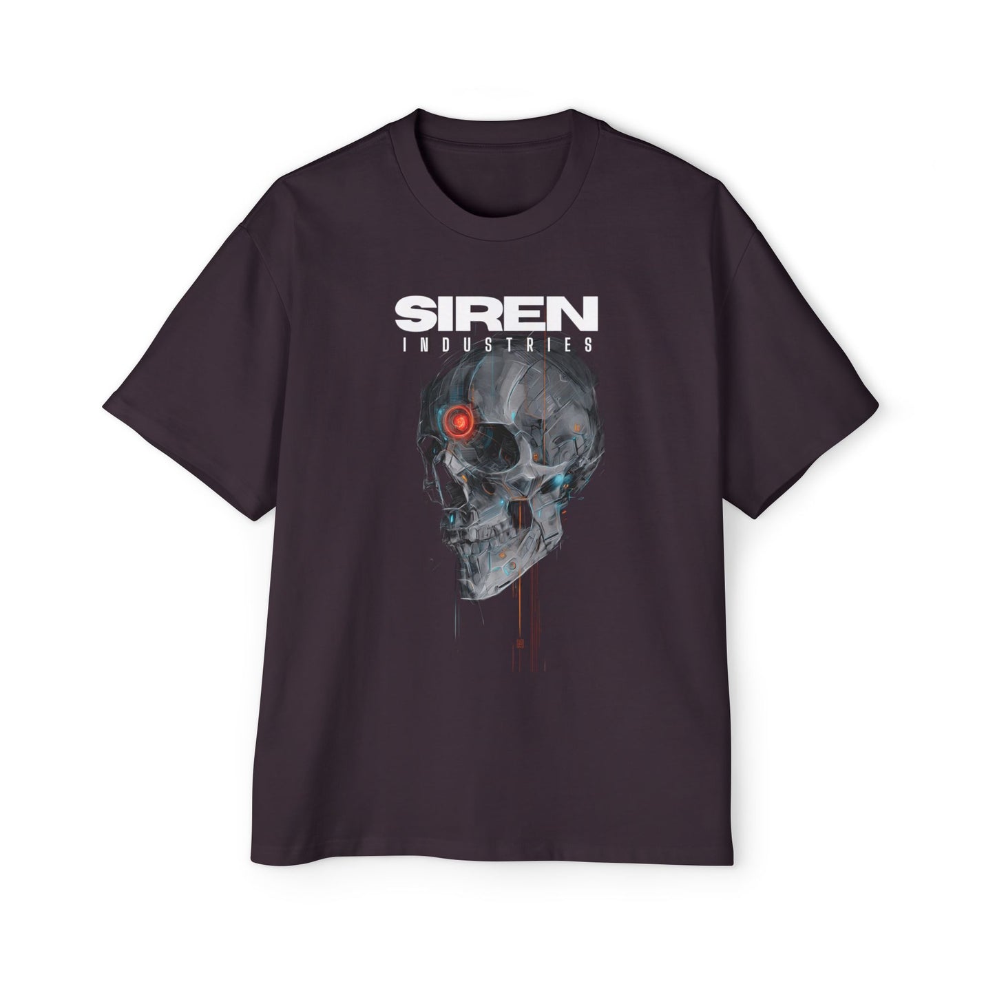 SIREN INDUSTRIES S26 - CYBERSKULL - Heavy Premium Oversized Tee T-shirt