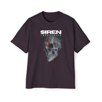 SIREN INDUSTRIES S26 - CYBERSKULL - Heavy Premium Oversized Tee T-shirt