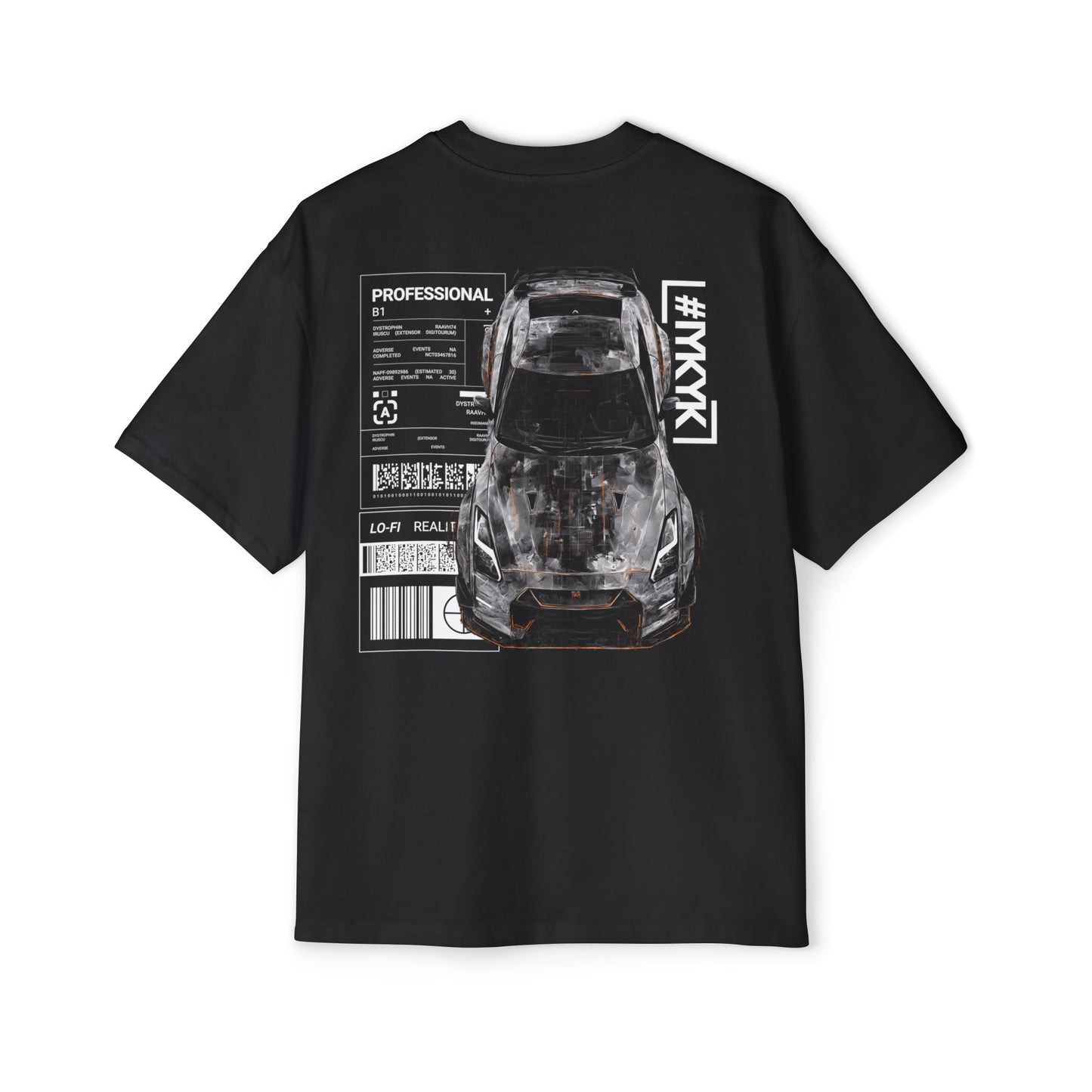 SIREN INDUSTRIES W25 - VECTOR - NISSAN GTR (W) Heavy Oversized Tee