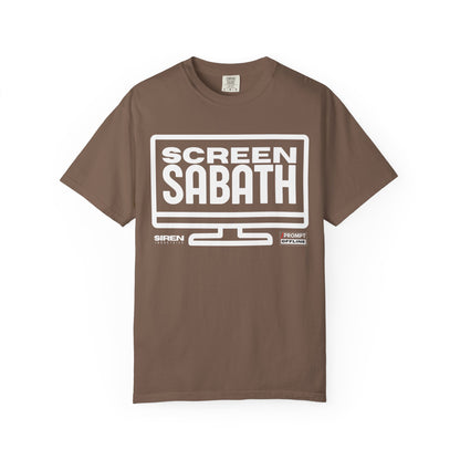 PROMPT OFFLINE - SCREEN SABATH - Premium cotton fabric T-shirt
