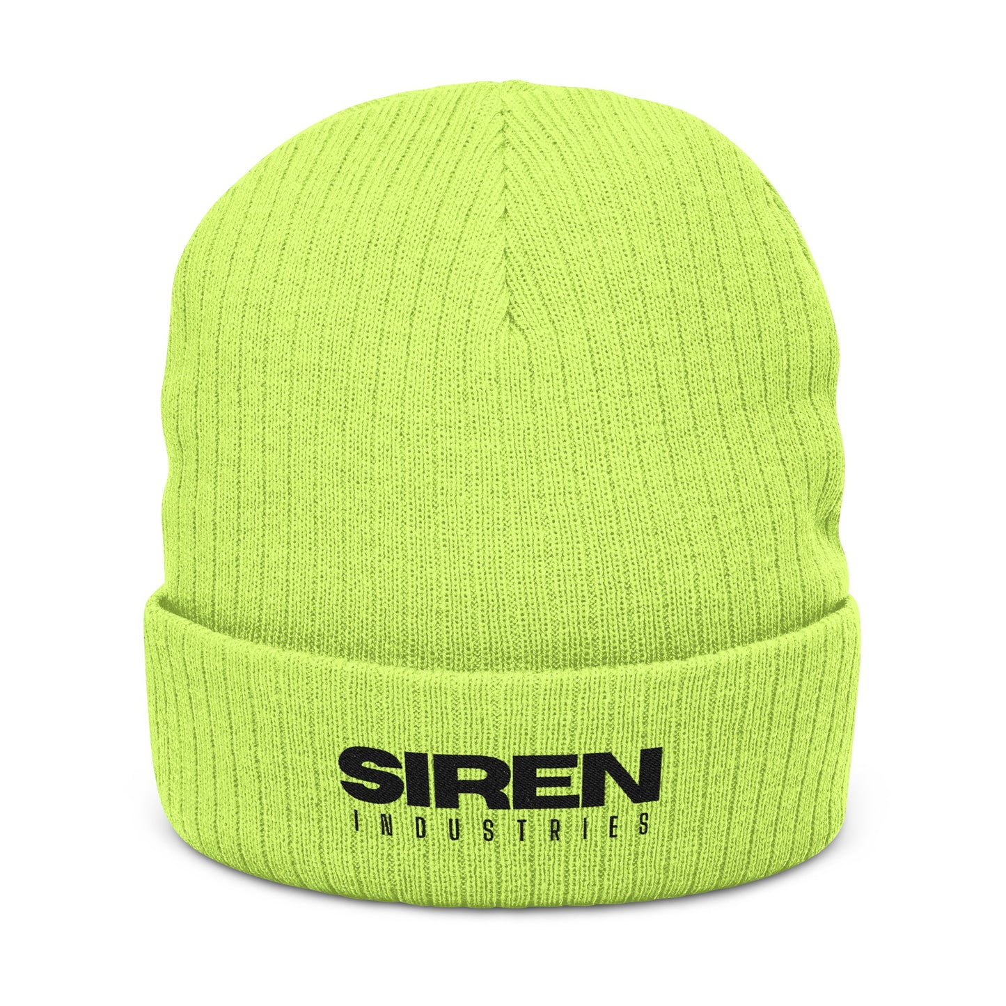 SIREN INDUSTRIES S26 - Embroidered Ribbed Beanie