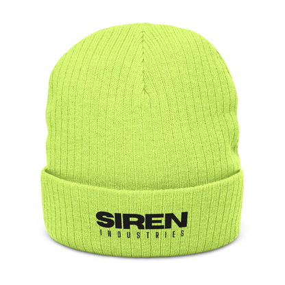 SIREN INDUSTRIES S26 - Embroidered Ribbed Beanie