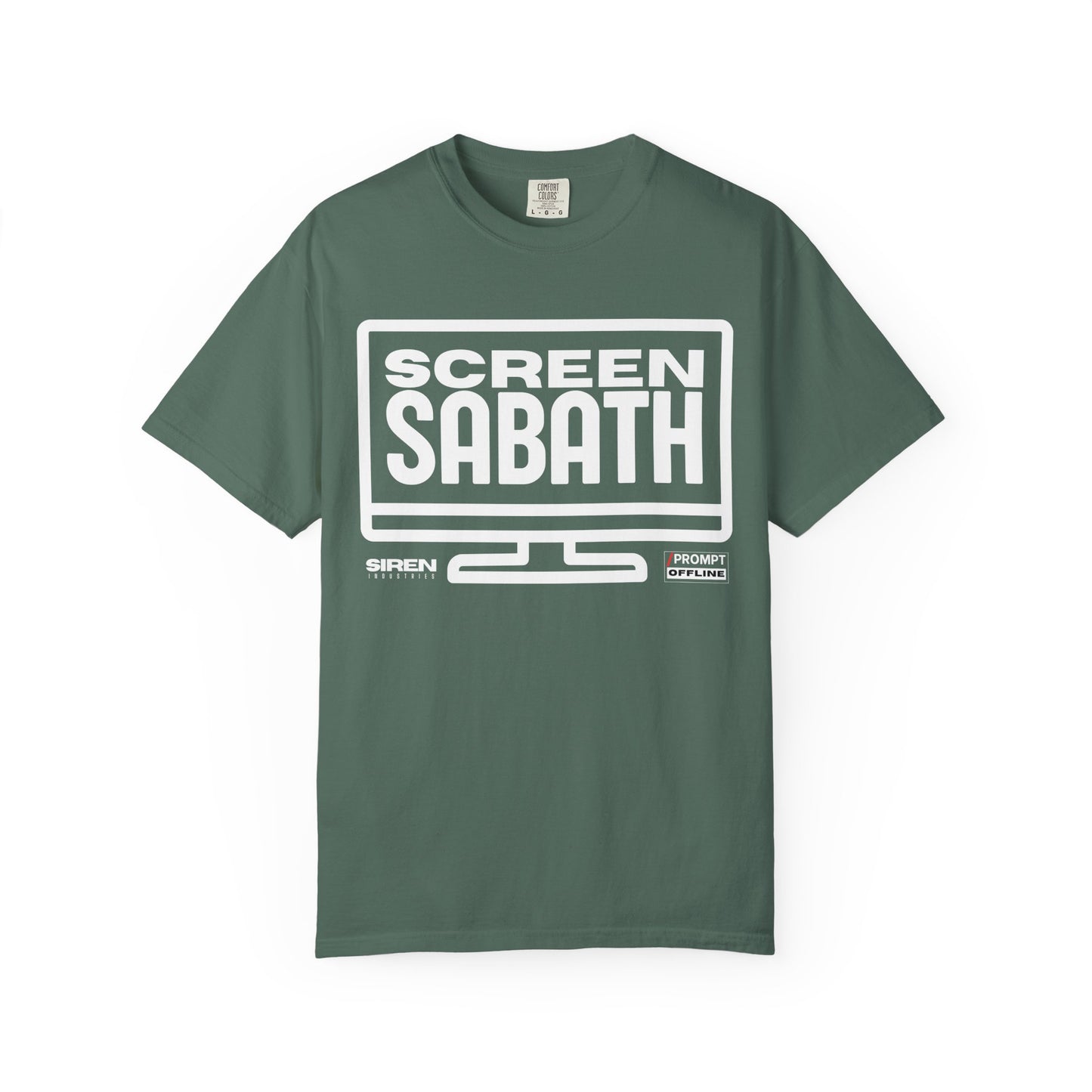 PROMPT OFFLINE - SCREEN SABATH - Premium cotton fabric T-shirt