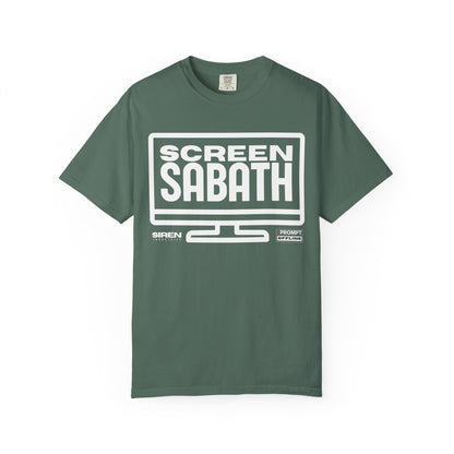 PROMPT OFFLINE - SCREEN SABATH - Premium cotton fabric T-shirt