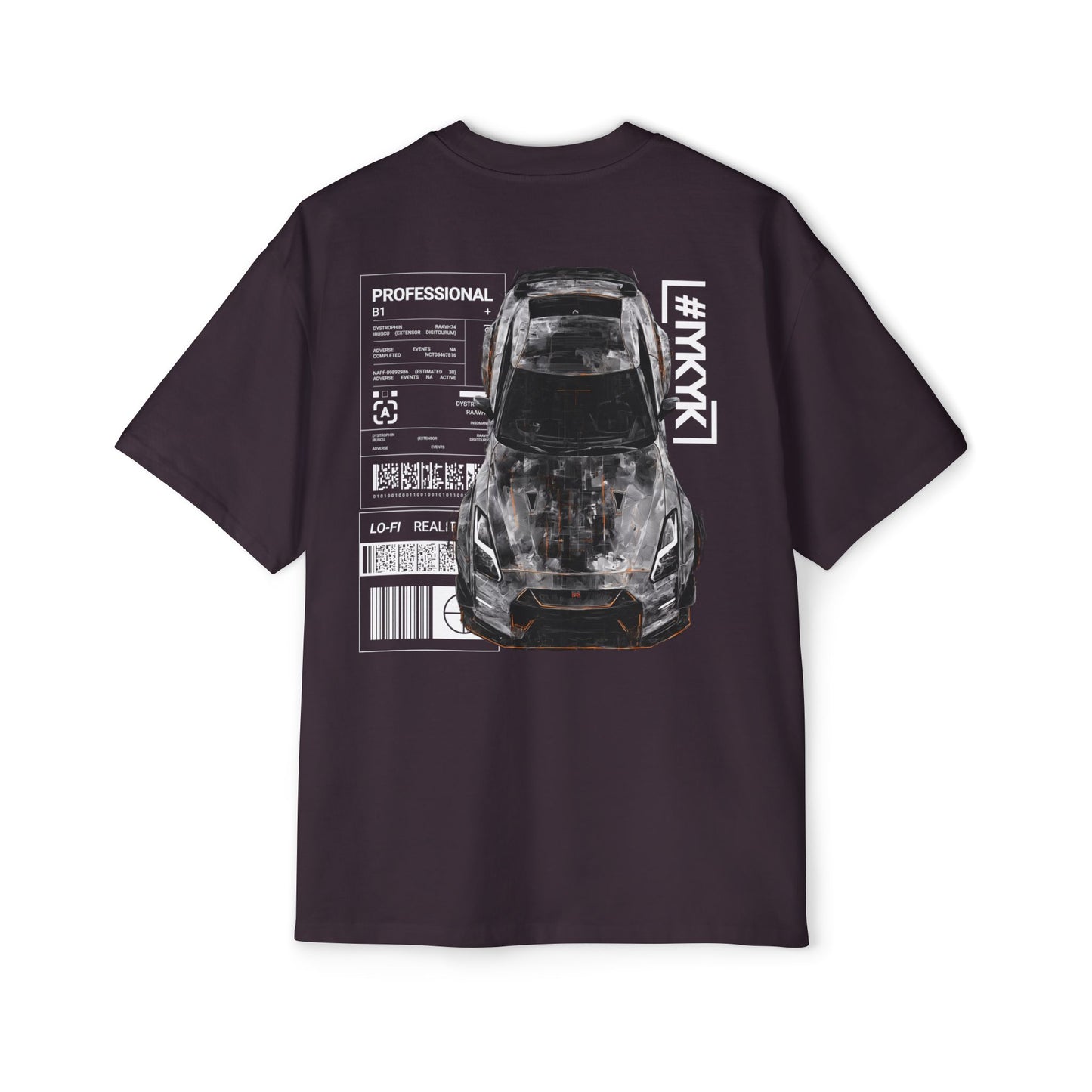SIREN INDUSTRIES W25 - VECTOR - NISSAN GTR (W) Heavy Oversized Tee