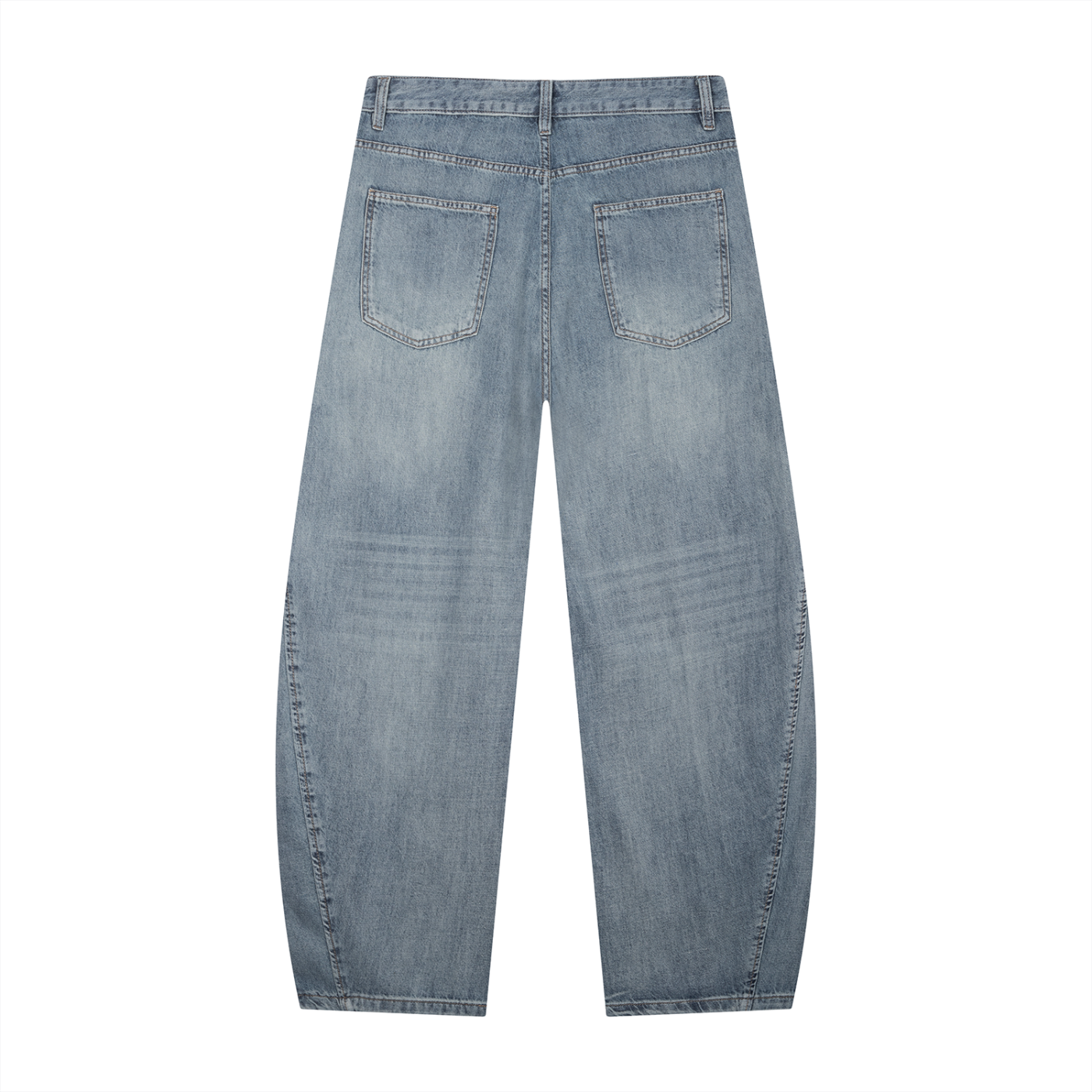 CYBERIA - BOUNCER CARTEL - Men's Vintage Wash Barrel Leg Jeans