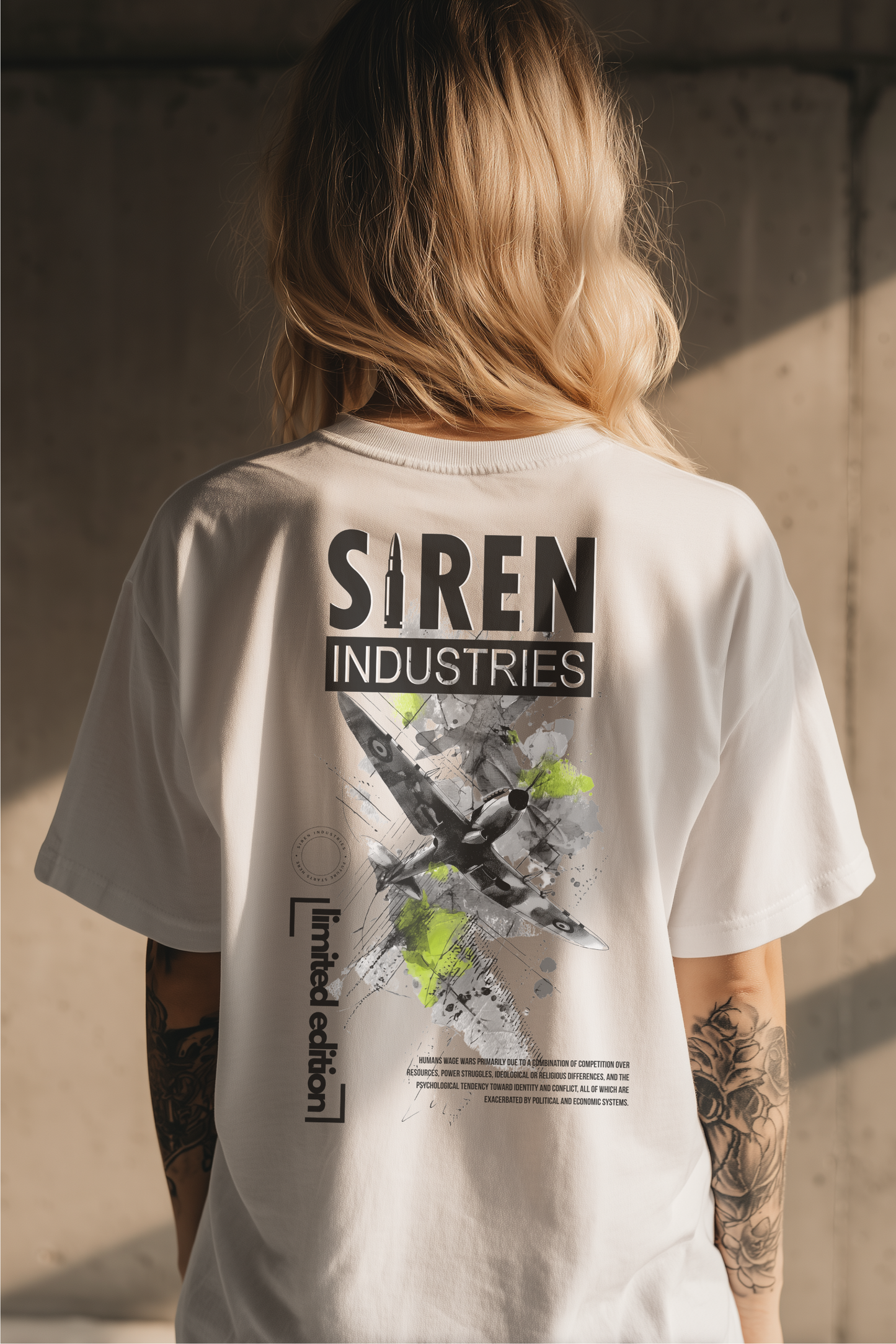 SIREN INDUSTRIES S25 - RETRO - LIMITED EDITION Heavy Oversized Tee