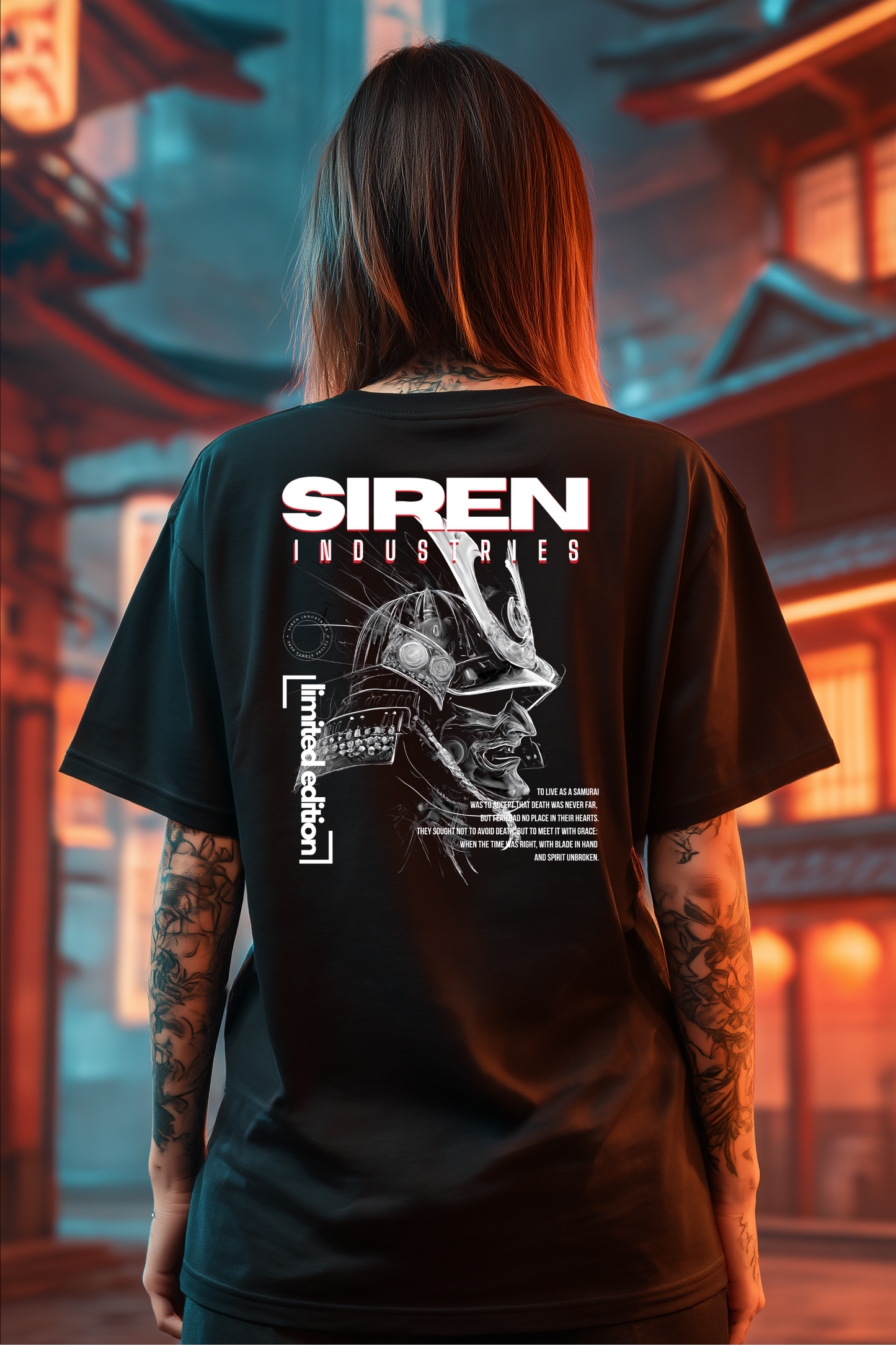SIREN INDUSTRIES W25 - SAMURAI - LIMITED EDITION Heavy Oversized Tee