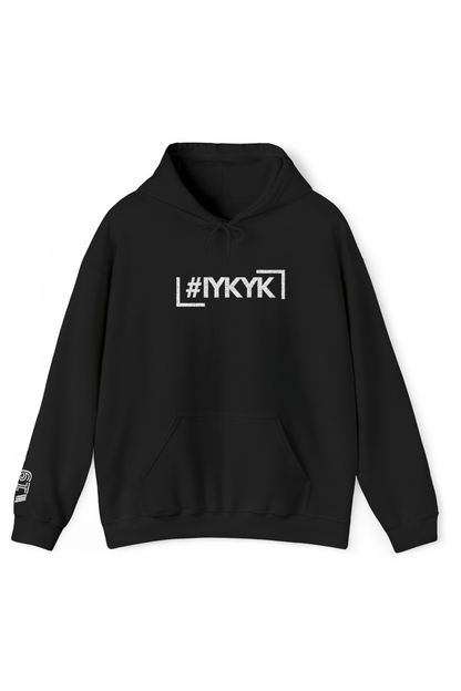 SIREN INDUSTRIES W25 - #IYKYK Embroided Hoodie (White Stitch)
