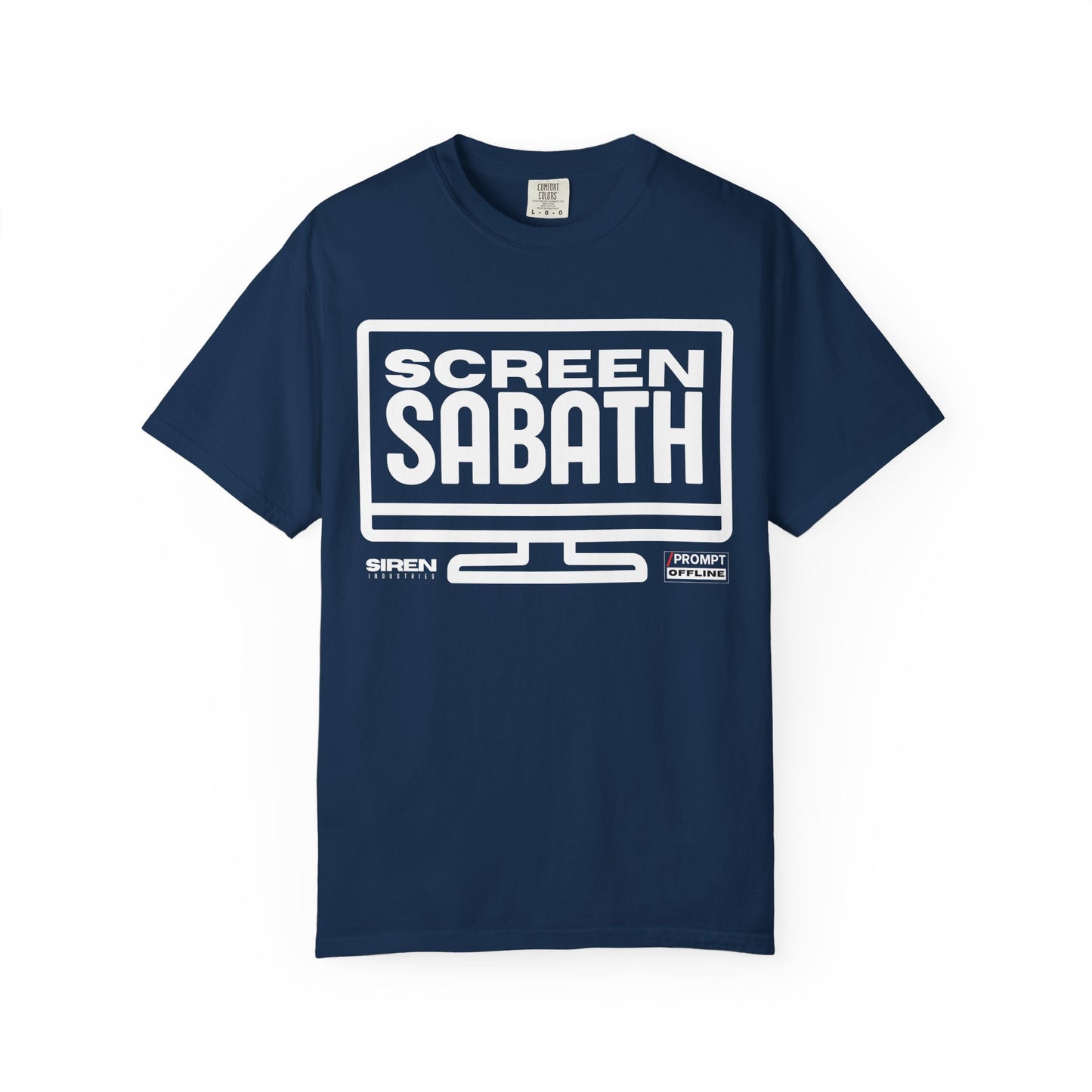 PROMPT OFFLINE - SCREEN SABATH - Premium cotton fabric T-shirt