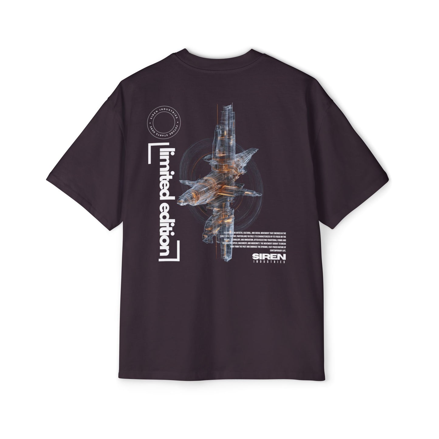 SIREN INDUSTRIES S26 - FUTURISM - LIMITED EDITION Heavy Oversized Tee T-shirt