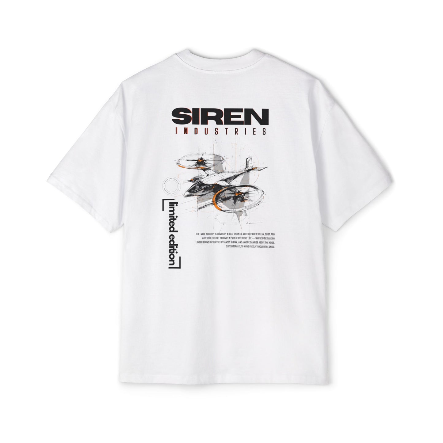SIREN INDUSTRIES S25 - EVTOL - LIMITED EDITION Heavy Oversized Tee