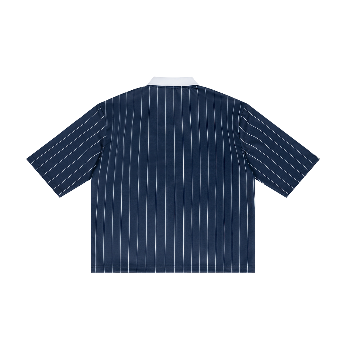 CYBERIA - BASICS - Pinstripe Collared Soccer Jersey