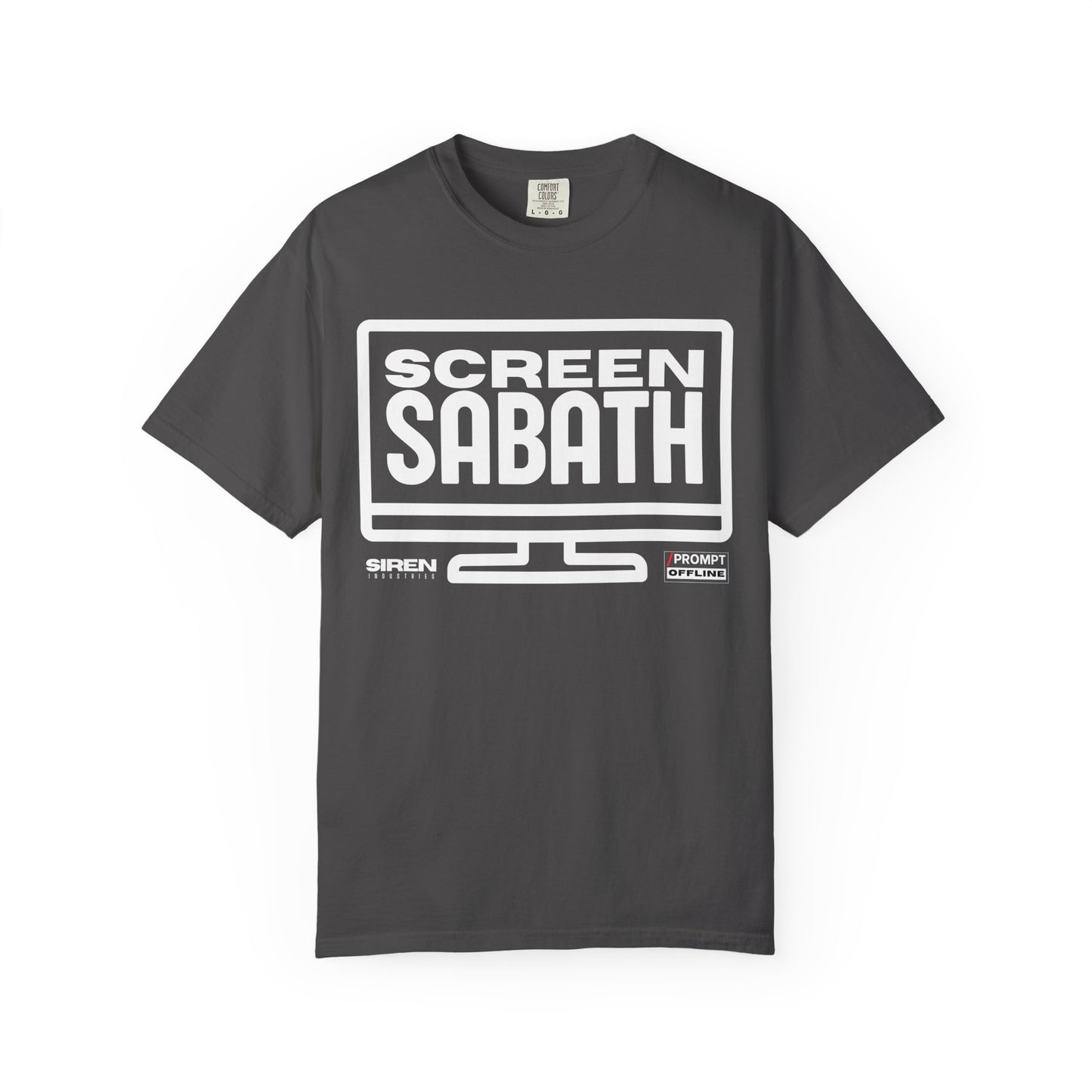 PROMPT OFFLINE - SCREEN SABATH - Premium cotton fabric T-shirt