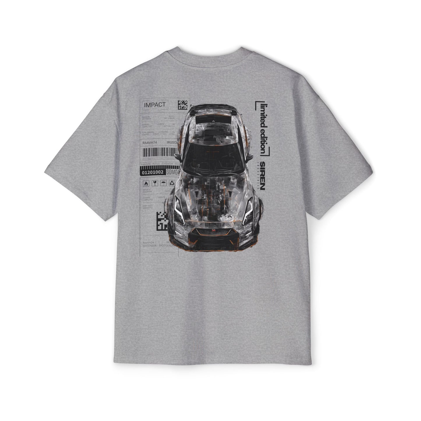 SIREN INDUSTRIES W25 - VECTOR - NISSAN GTR (B) Heavy Oversized Tee