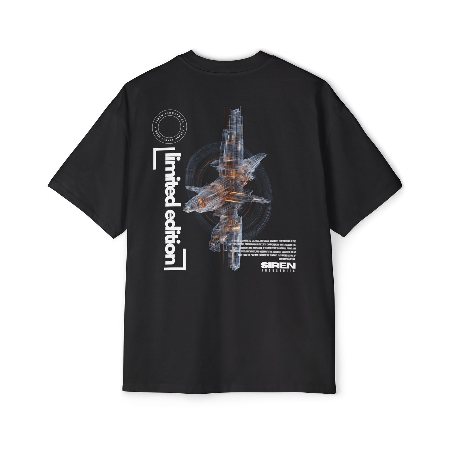 SIREN INDUSTRIES S26 - FUTURISM - LIMITED EDITION Heavy Oversized Tee T-shirt