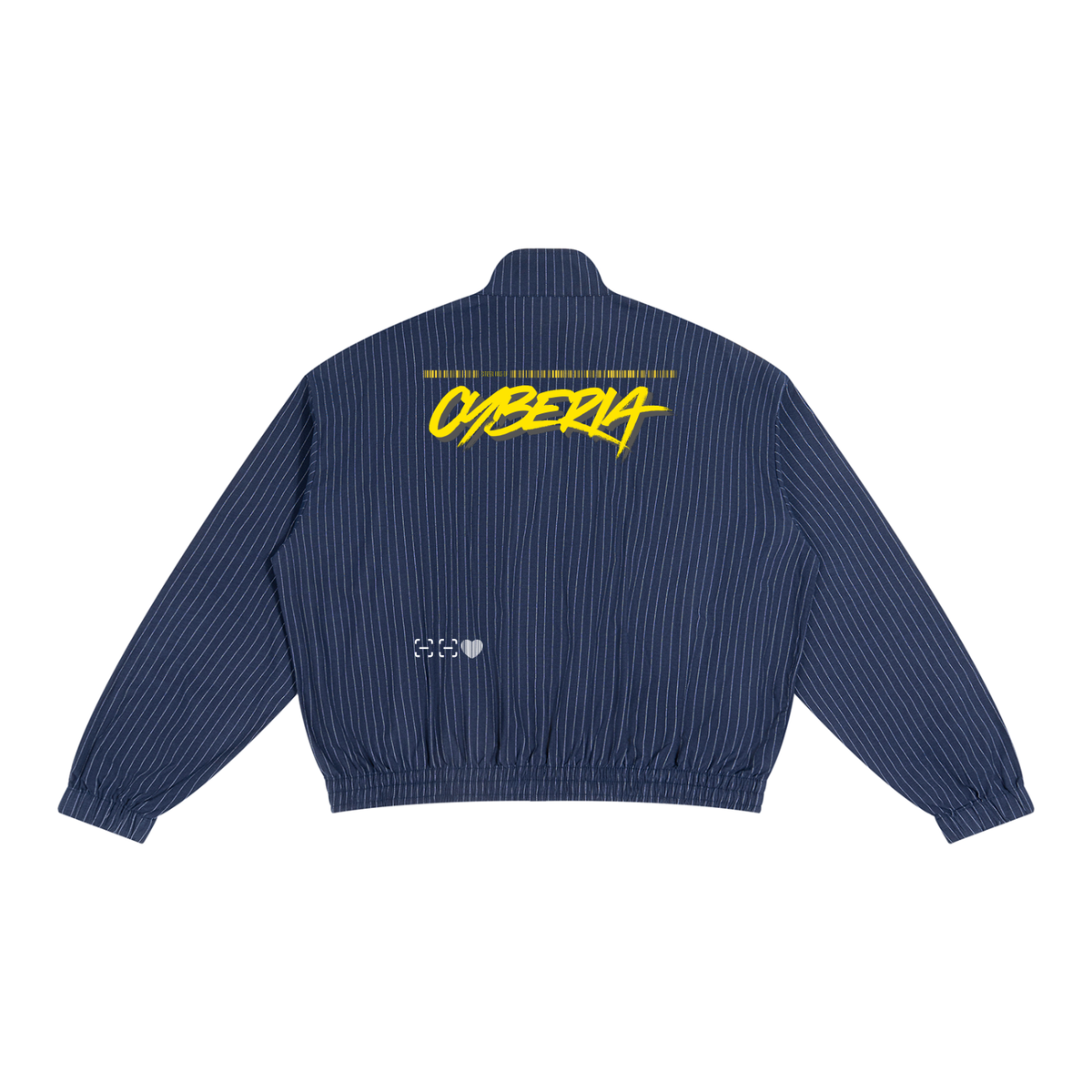 CYBERIA - BASICS - Unisex Striped Full-Zip Track Jacket