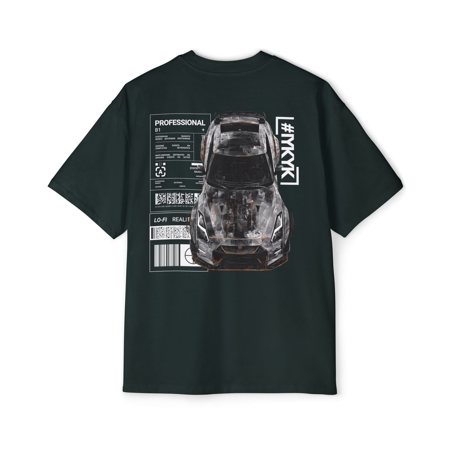 SIREN INDUSTRIES W25 - VECTOR - NISSAN GTR (W) Heavy Oversized Tee