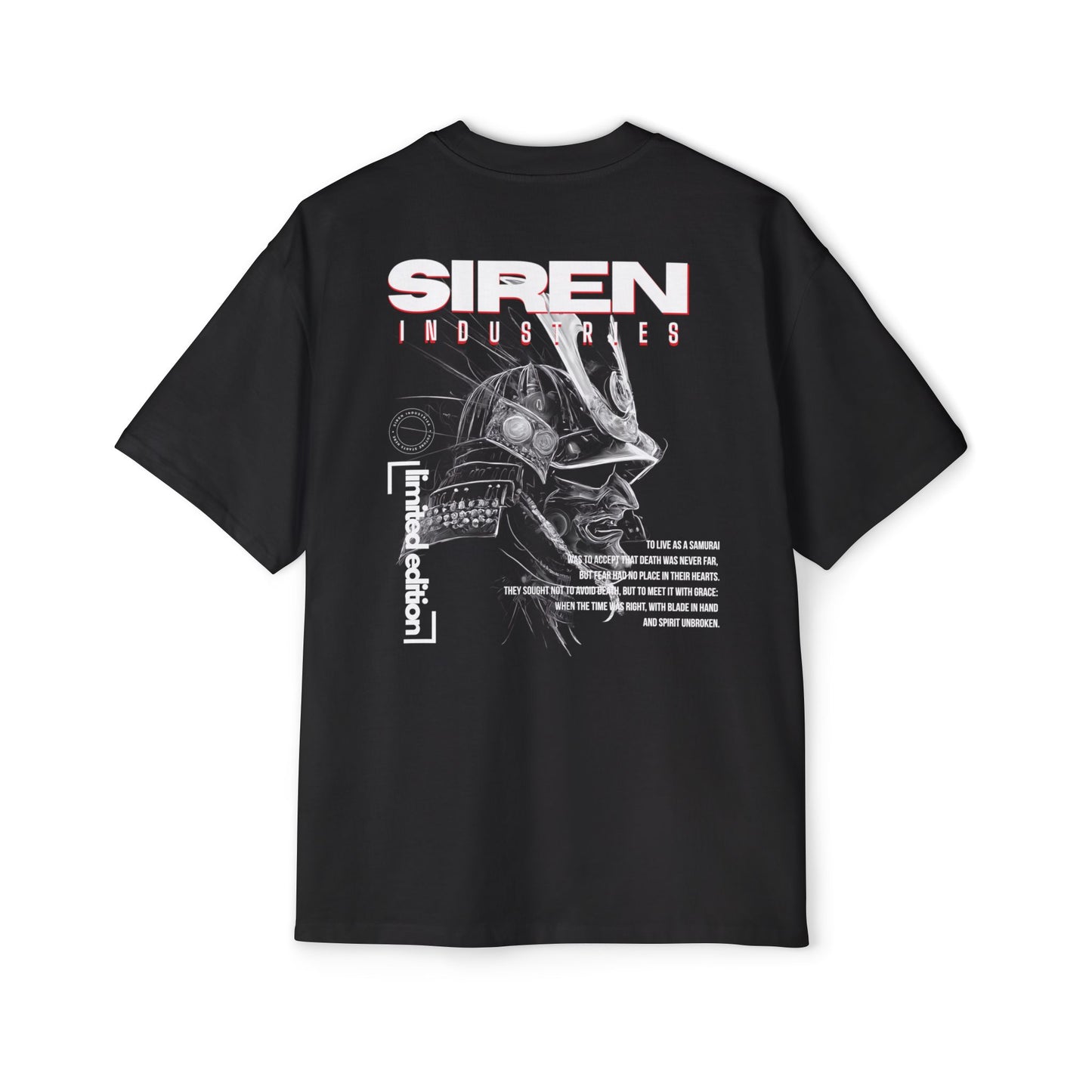 SIREN INDUSTRIES W25 - SAMURAI - LIMITED EDITION Heavy Oversized Tee
