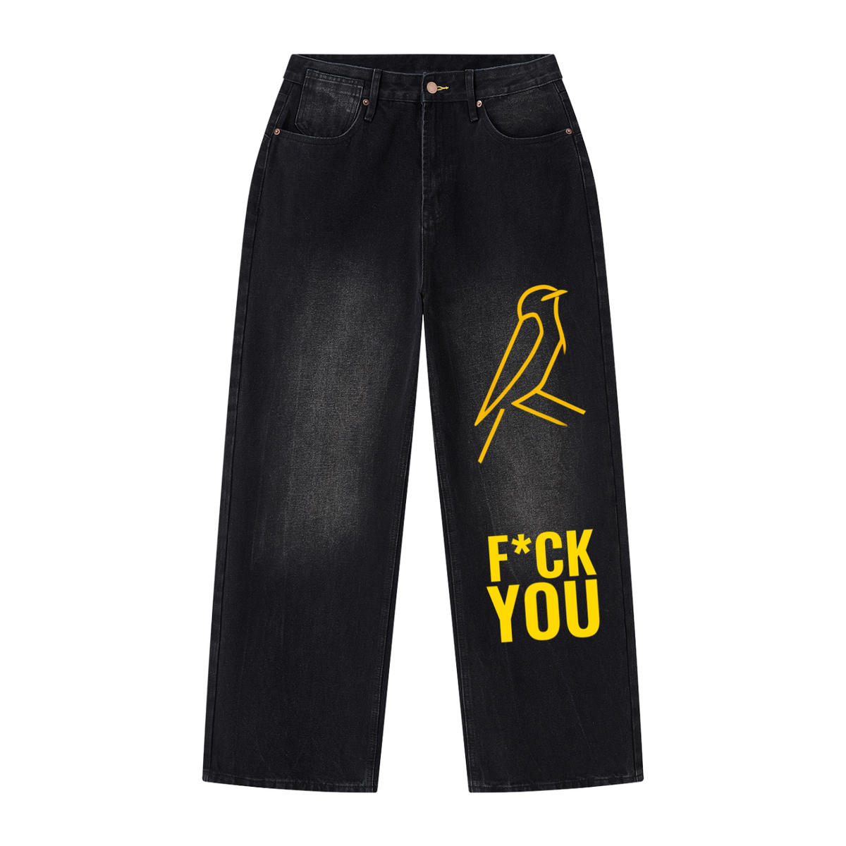 CYBERIA - MOCKINGBIRD INC - Men's Vintage Wash Wide Leg Jeans