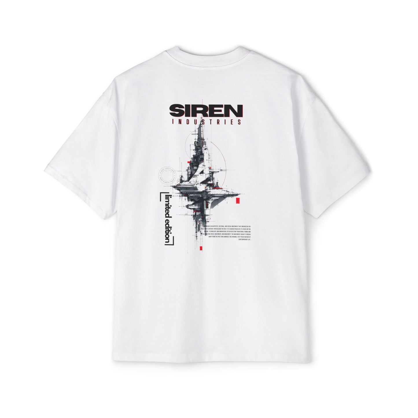 SIREN INDUSTRIES S25 - FUTURISM - LIMITED EDITION Heavy Oversized Tee